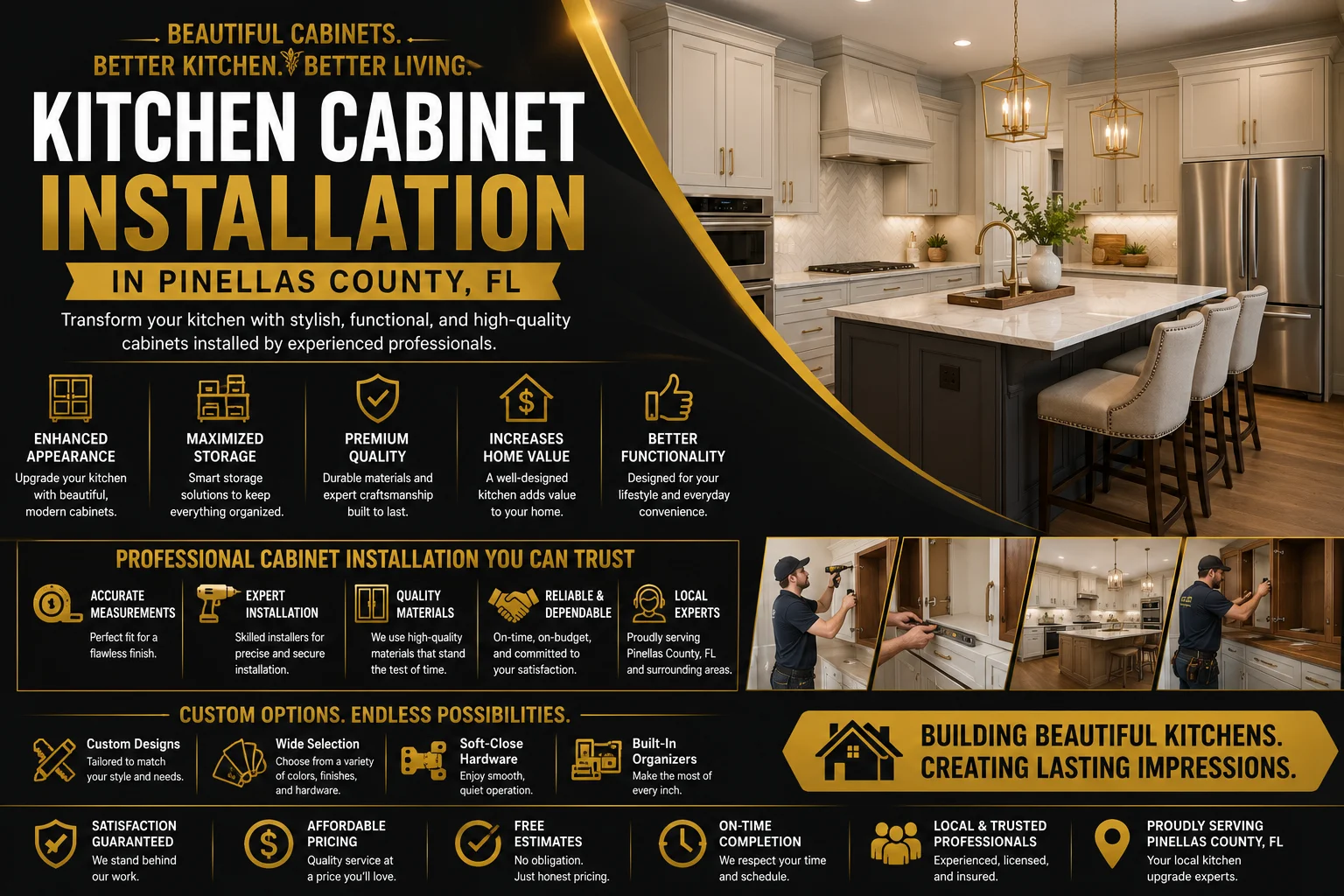 Kitchen cabinet installation